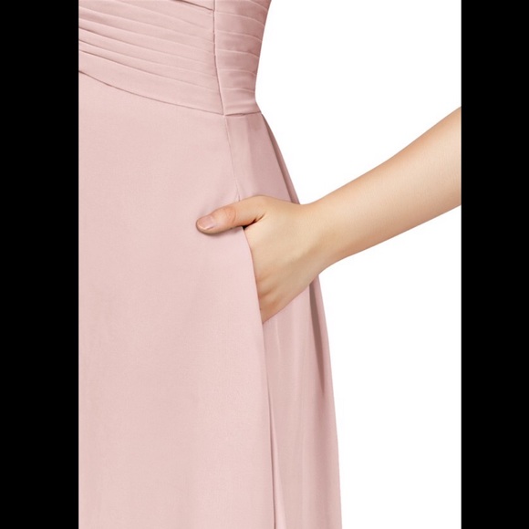 Azazie Adriana Plus Size A24 in Dusty Rose - Picture 7 of 9